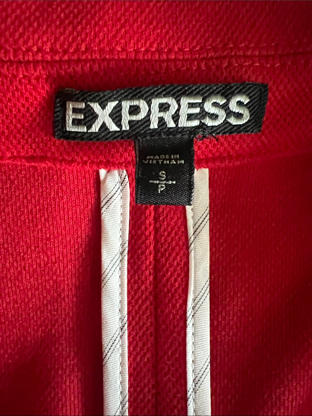 Express Red Single-Button Blazer - Picture 4 of 4